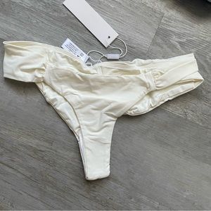 Off White bikini bottoms cheeky NWT
